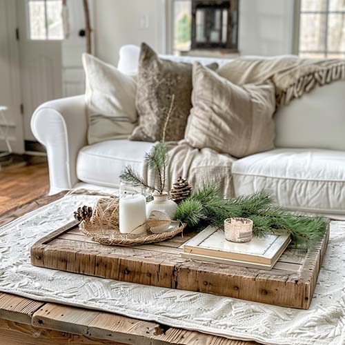 Wooden Farmhouse Coffee Table