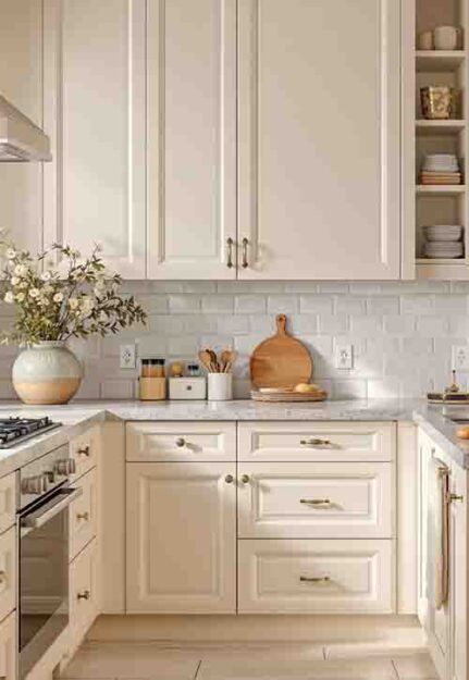 Beige Kitchen Cabinets