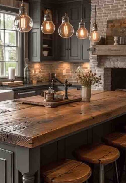 Rustic Kitchen Island