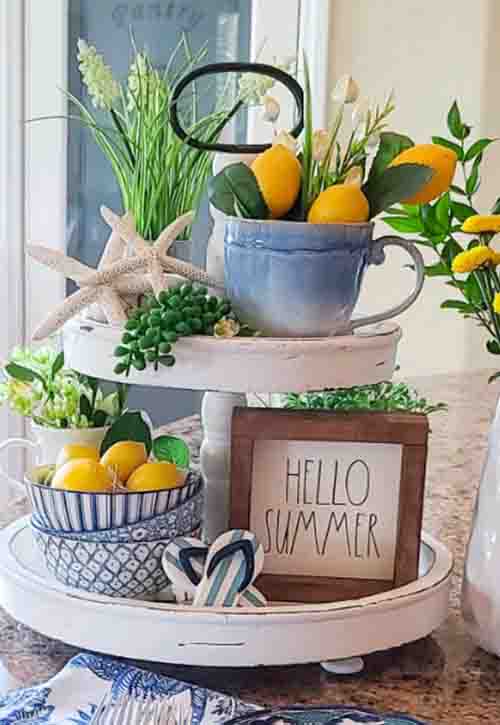 Summer Tiered Tray