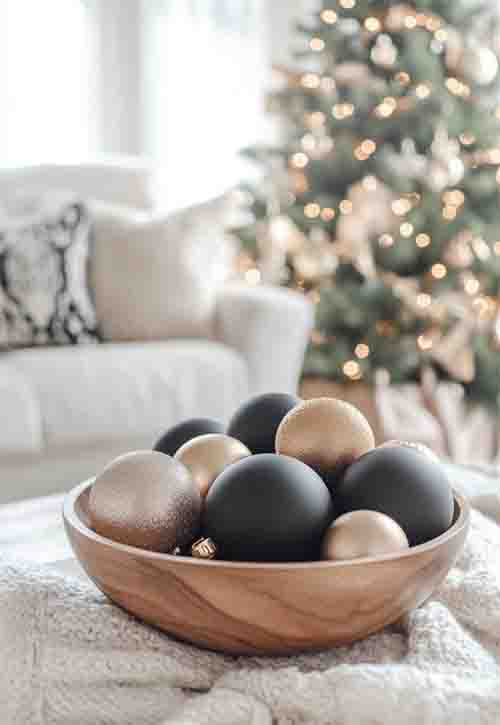 coffee table christmas ornaments