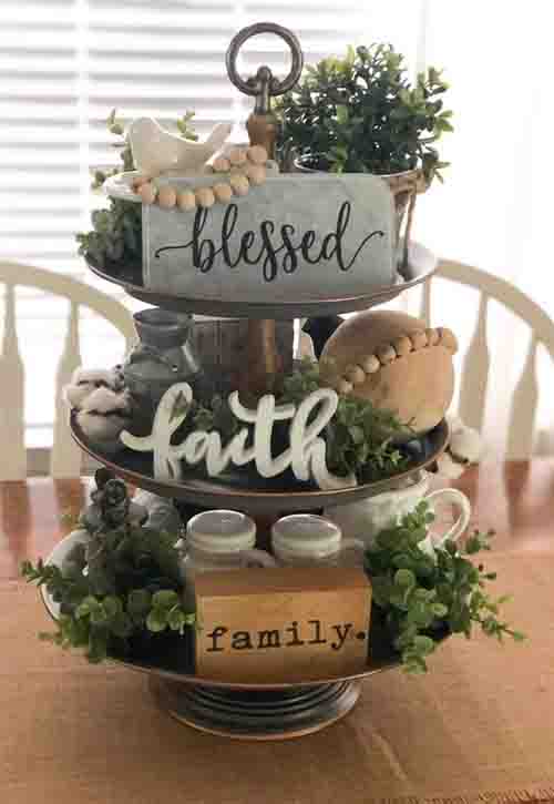 faith tiered tray